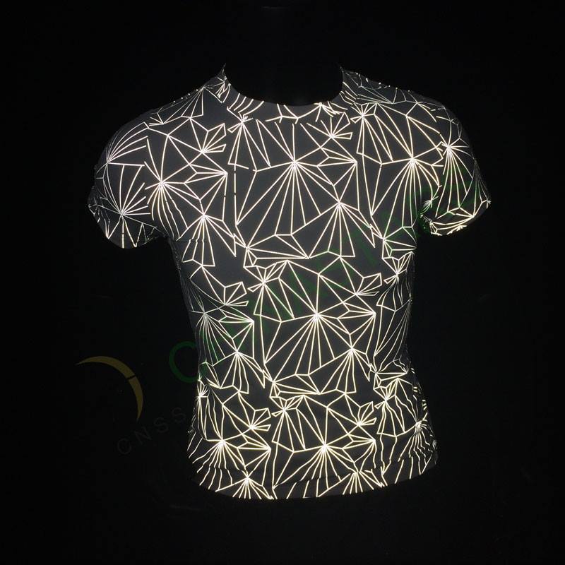 Application of reflective printing T-shirt and reflective pants图片3